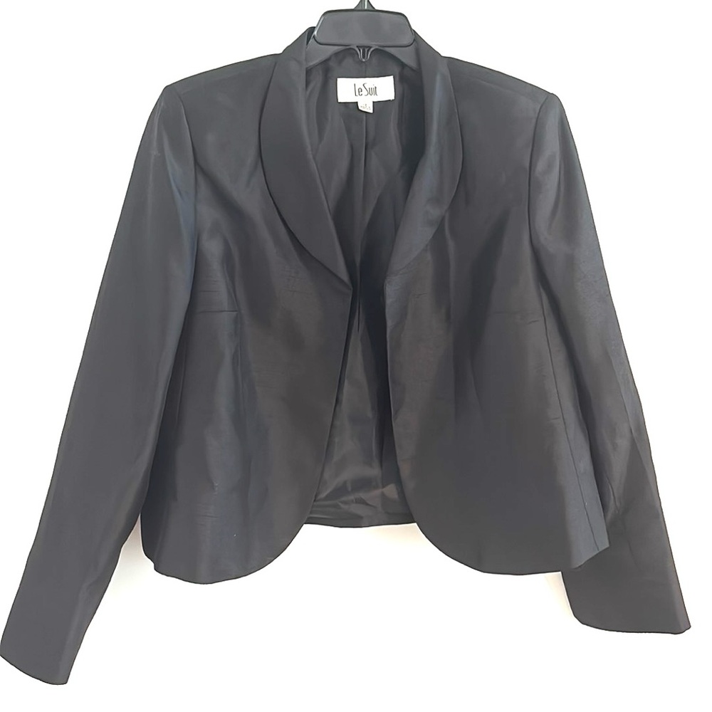 Le Suit Size 12 Women's Elegant Black Suit Jacket Blazer